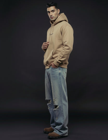 MEN’S CLASSIC BROWN HOODIE